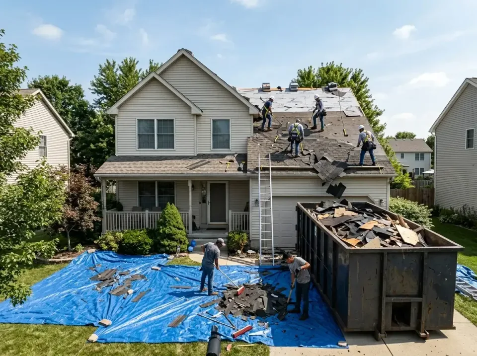 roof-replacement-debris-remova-004 — frequently asked questions, Cheapest Dumpster Rentals in Upper Arlington, OH